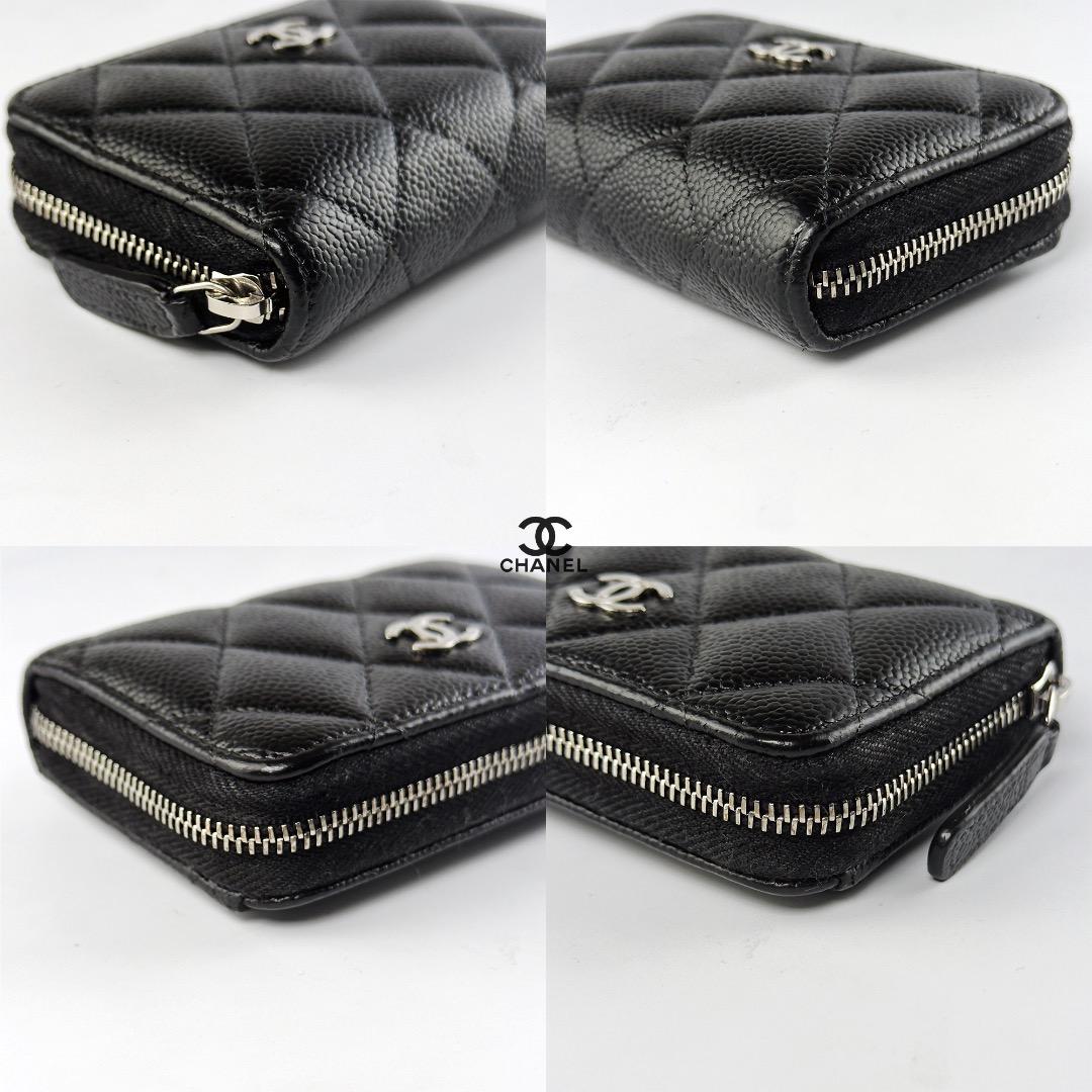 正規品　シャネル　マトラッセ　シルバー金具　ラウンドファスナー　ケース