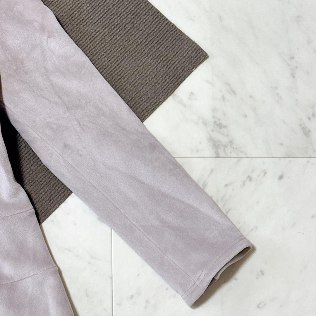 美品 24AW エムズグレイシー ベロア調パーカー ペプラム フレア リボン