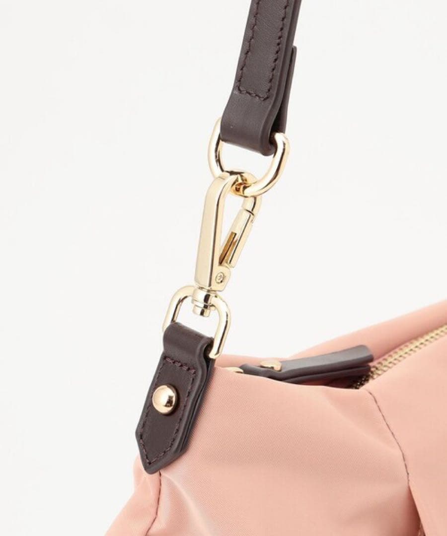 新品J.PRESS ジェイプレス撥水2way ショルダー バッグ ピンク系