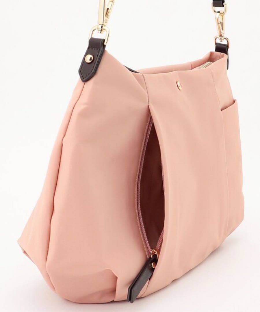 新品J.PRESS ジェイプレス撥水2way ショルダー バッグ ピンク系