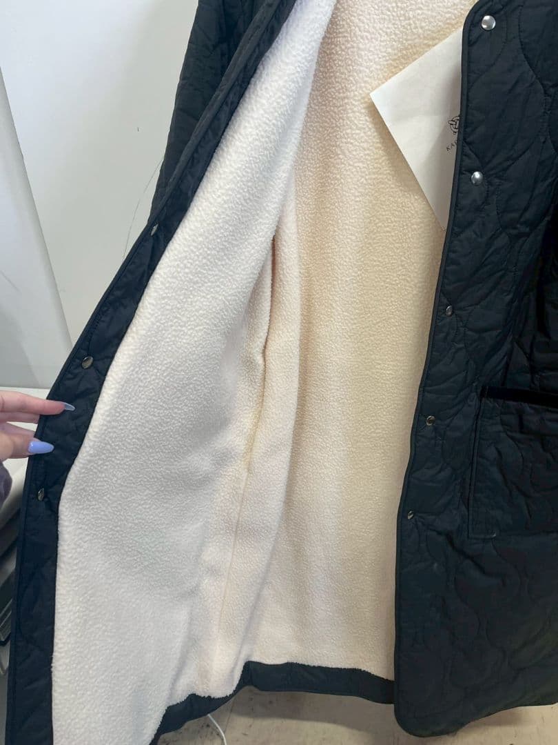 K◆KAPOK　KNOT　カポックノット　キルティング　ロングコート　М