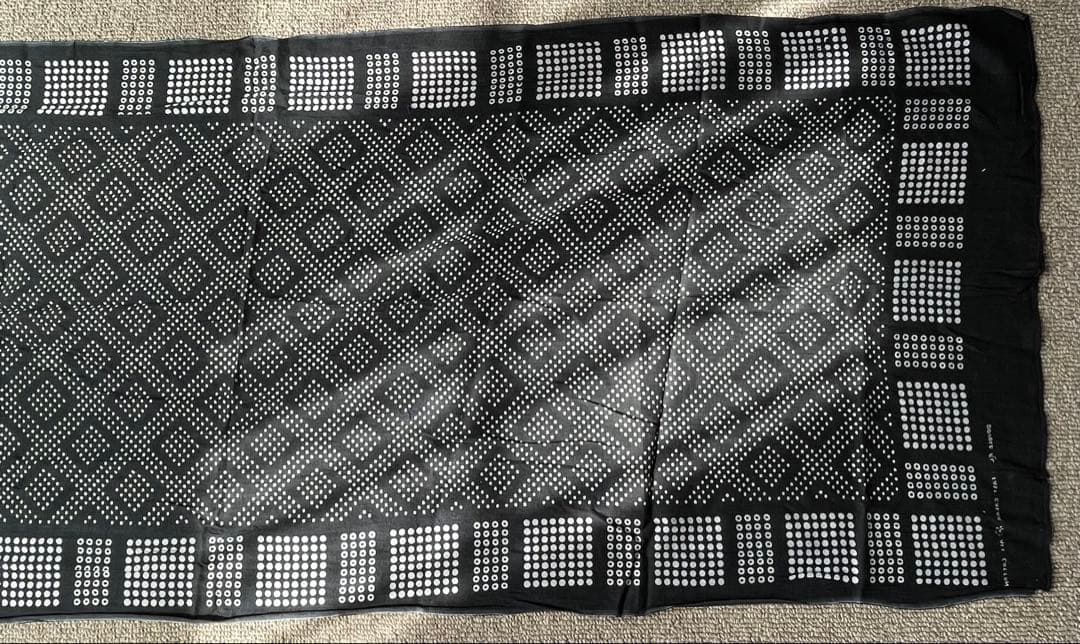 新品未使用　タグ付き RRL ドット柄 バンダナ ストール コットン ネイビー