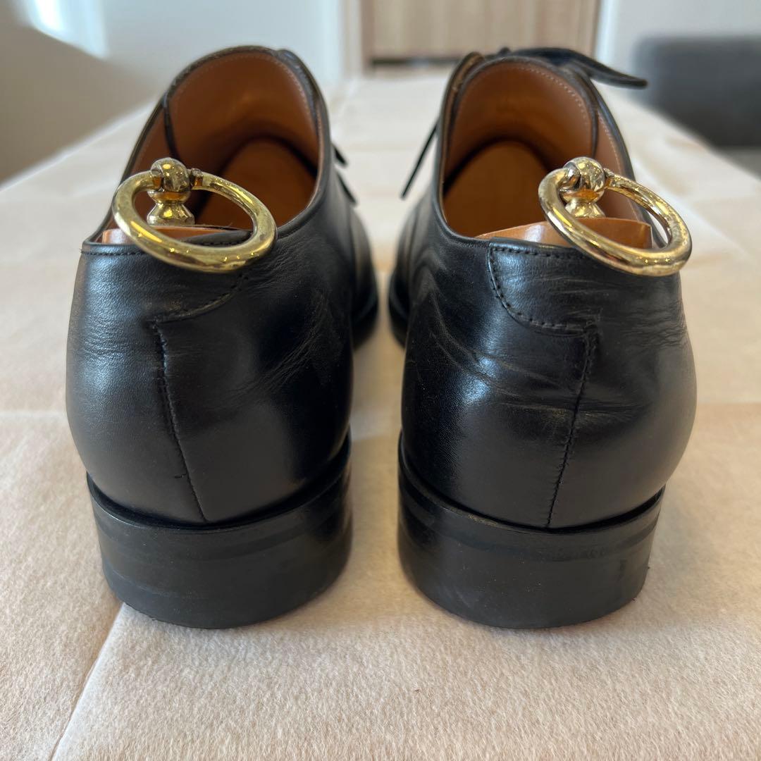 YANKO ブラック ドレスシューズ