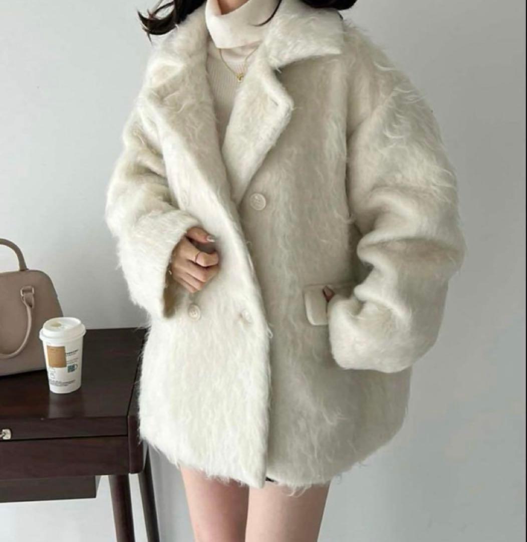 one after another NICE CLAUP　シャギーコクーンコート