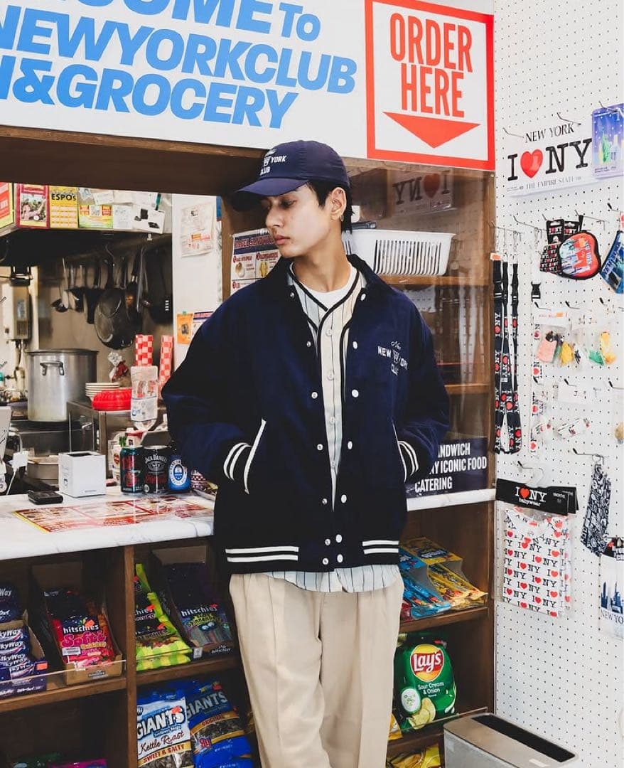 woodblock コーデュロイスタジャン XL the apartment