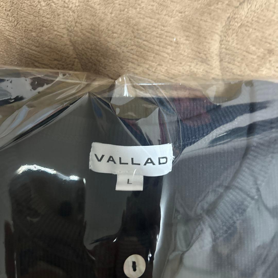 vallad V.HENRY NECK L/S BLACK L サーマル IO