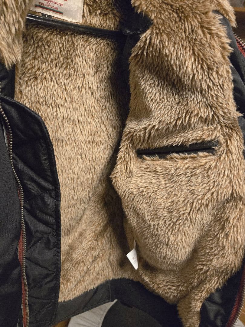 YELLOW CORN & JAQUE ブラックジャケット Lサイズ