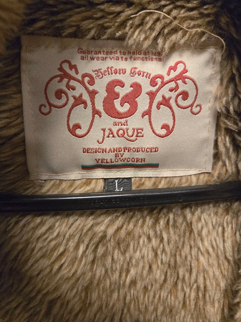 YELLOW CORN & JAQUE ブラックジャケット Lサイズ