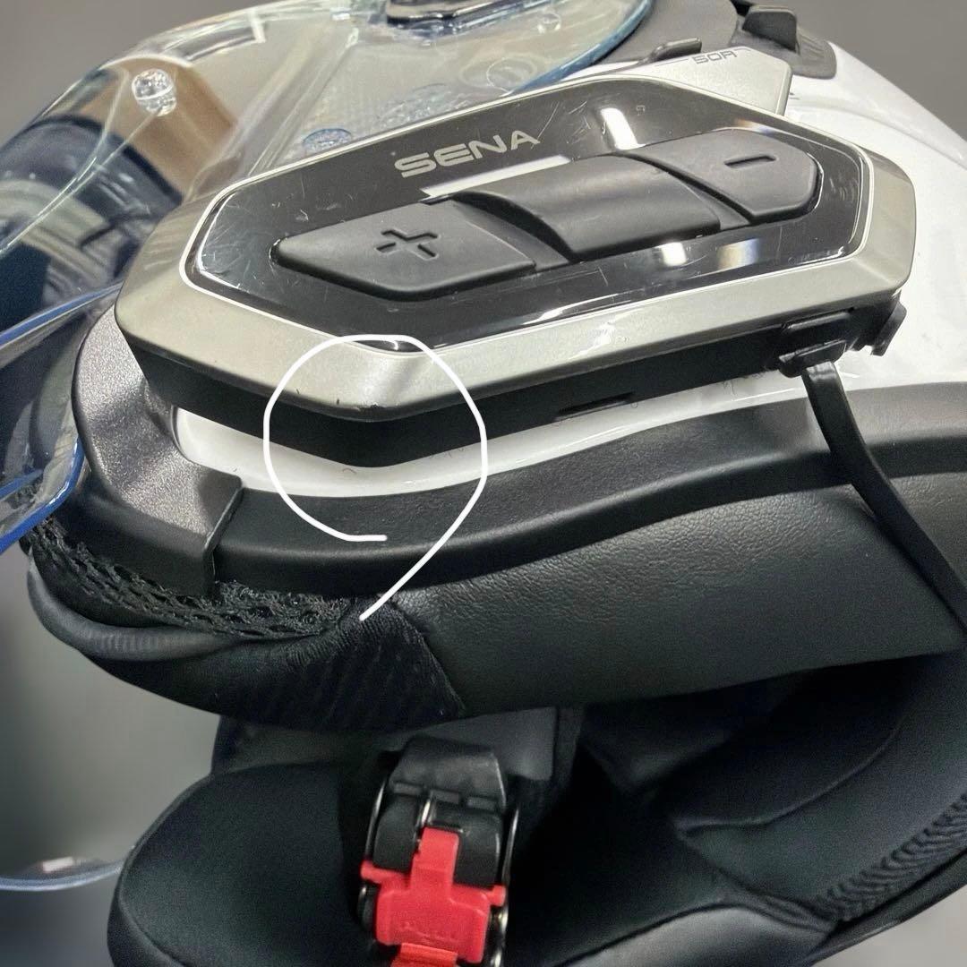 値下依頼対応済OGK EXCEED2 ホワイトL+SENA 50R 1個セット