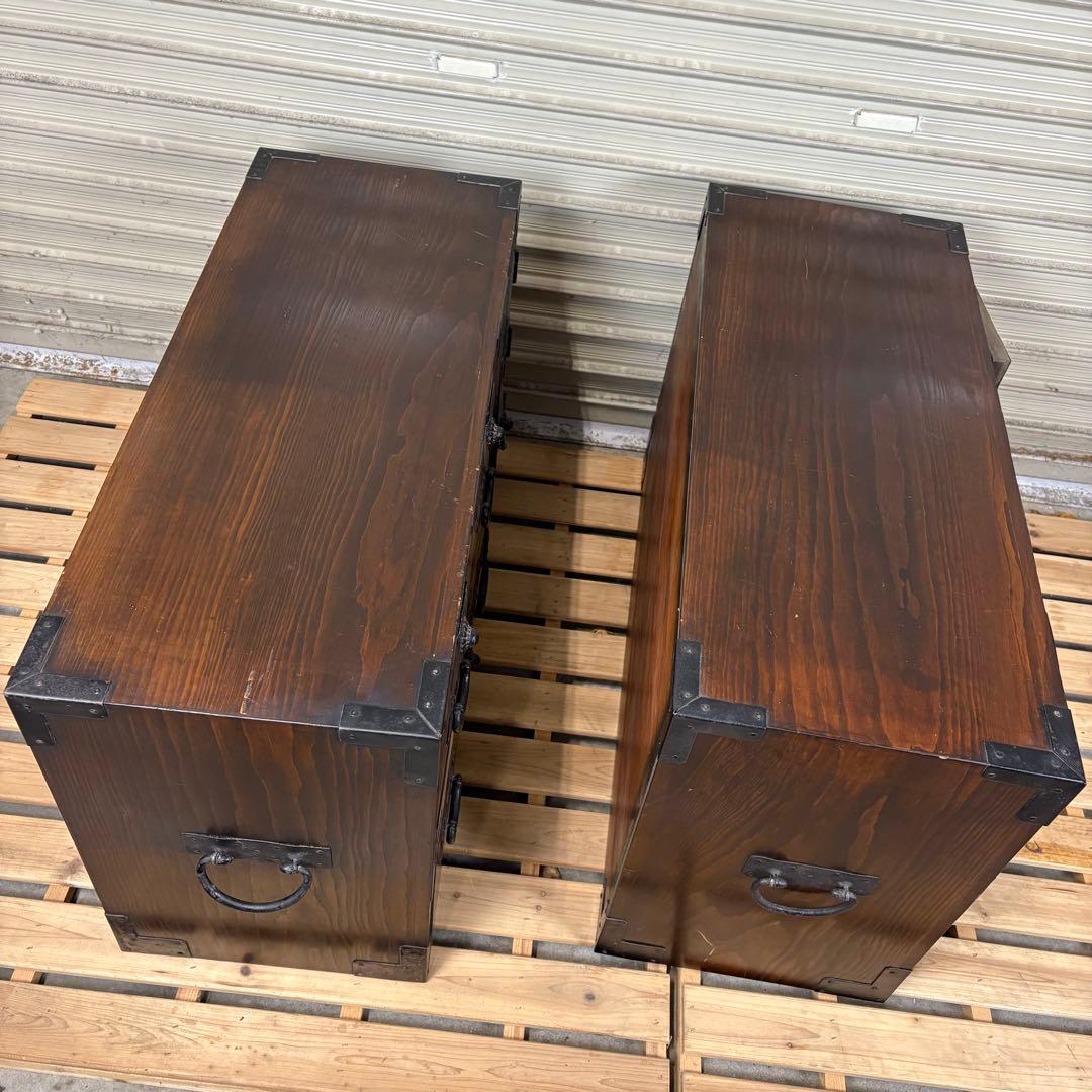 【送料込】時代箪笥　和箪笥　アンティーク家具　和家具　古道具　レトロ