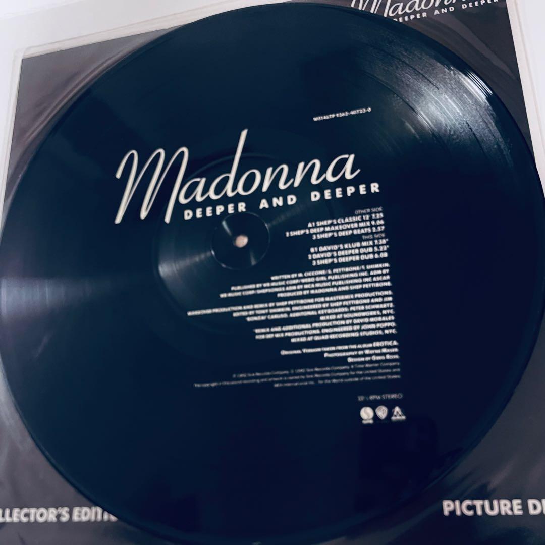 Madonna　Deeper And Deeper　マドンナ　レコード　12”