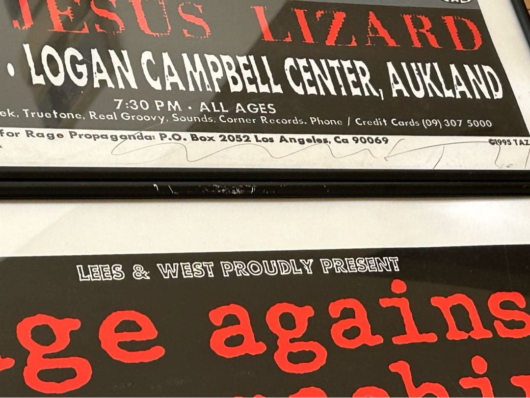 貴重 額付 RageAgainstTheMachine レイジ ポスター TAZ