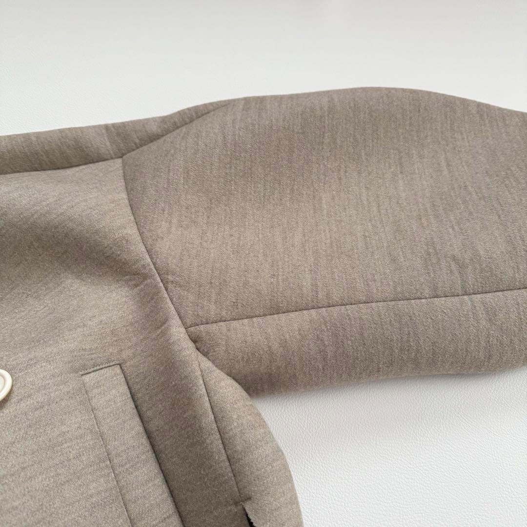 美品✨2022AW エンフォルド　ウールボンディング ショートコート　ベージュ