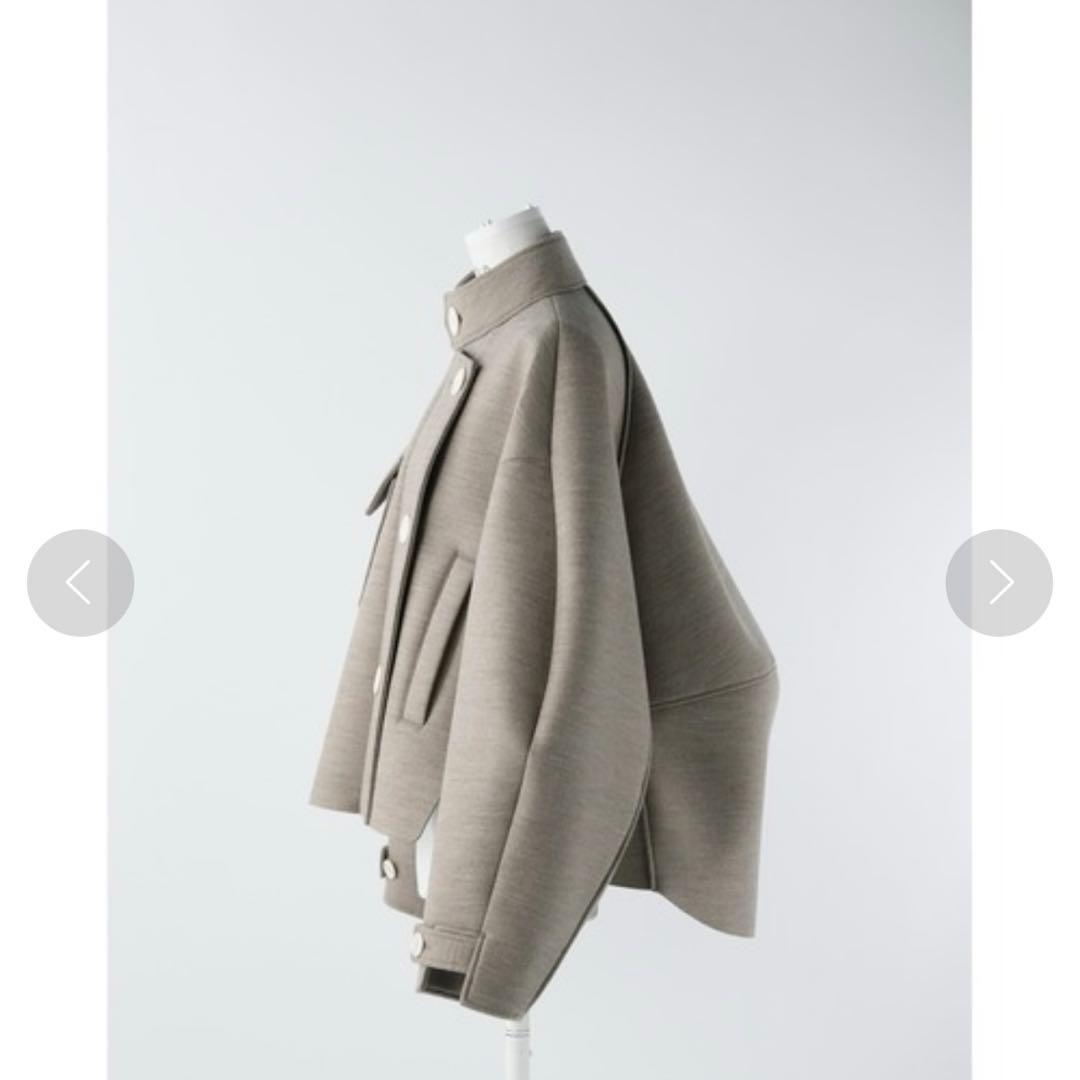 美品✨2022AW エンフォルド　ウールボンディング ショートコート　ベージュ