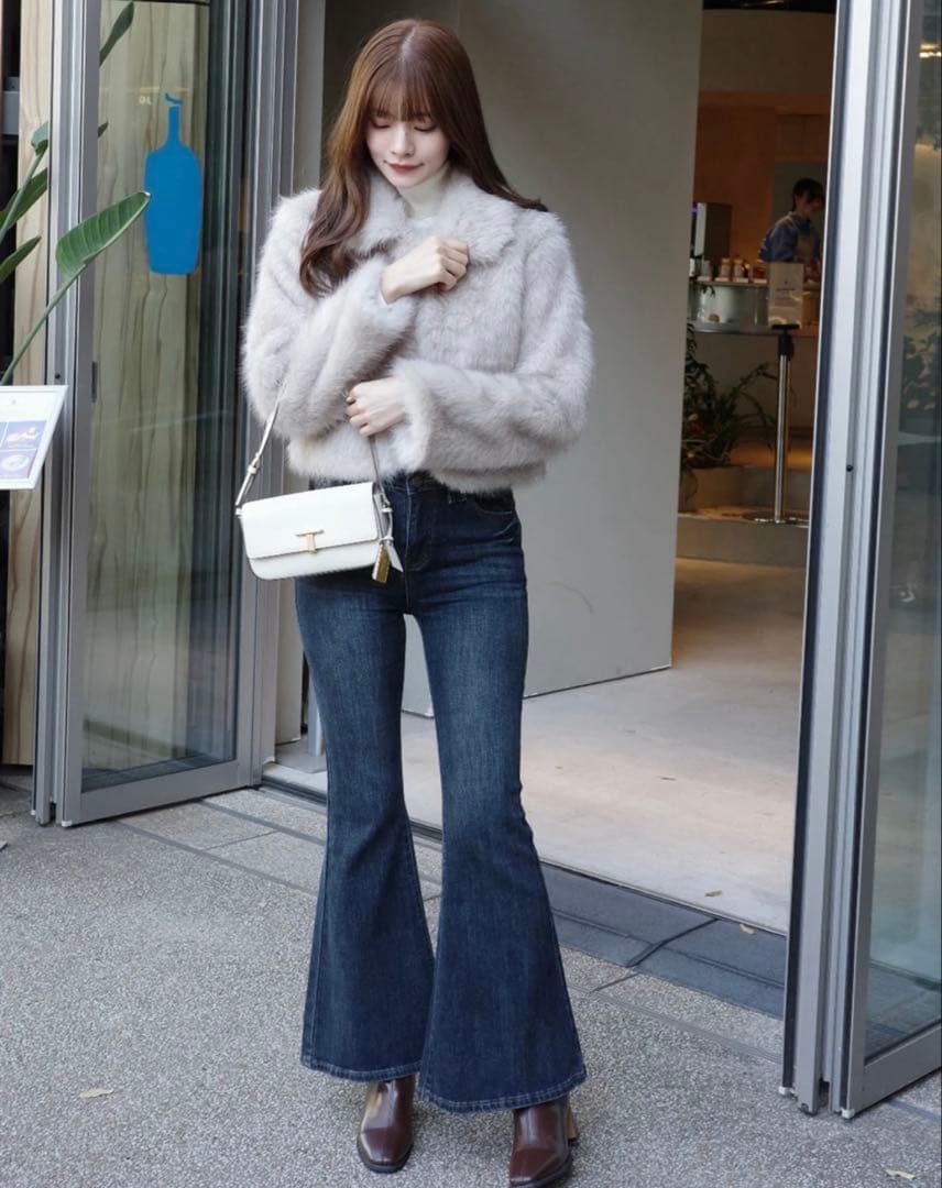 HOLIDAY&HOLIDAY ファーライクカラーショートコート