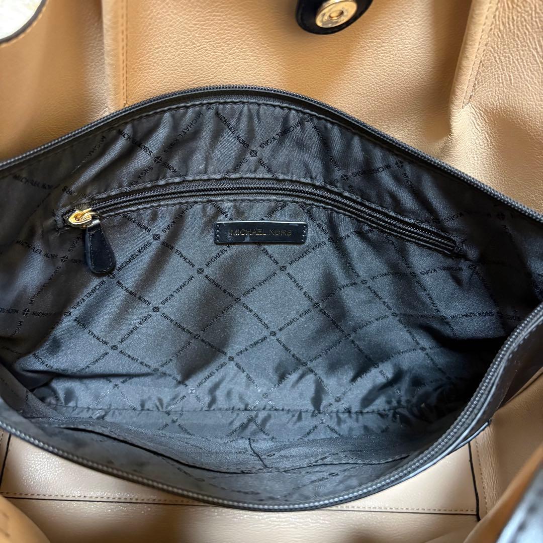 美品 マイケルコース トートバッグ ビジネスバッグ ブラック 黒 通勤 大容量