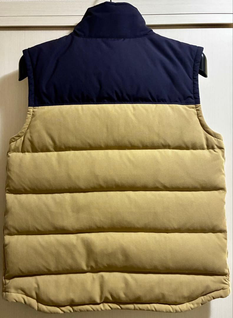 け*ー様 patagonia ダウンベスト ベージュ/ネイビー/パープル　日本サ