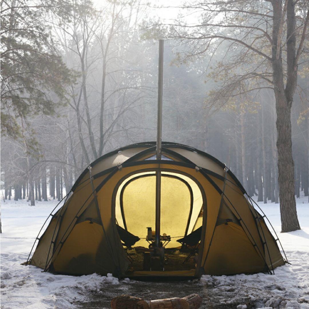 【オプション付】OneTigris TOWER-M ドームシェルター　ブラウン