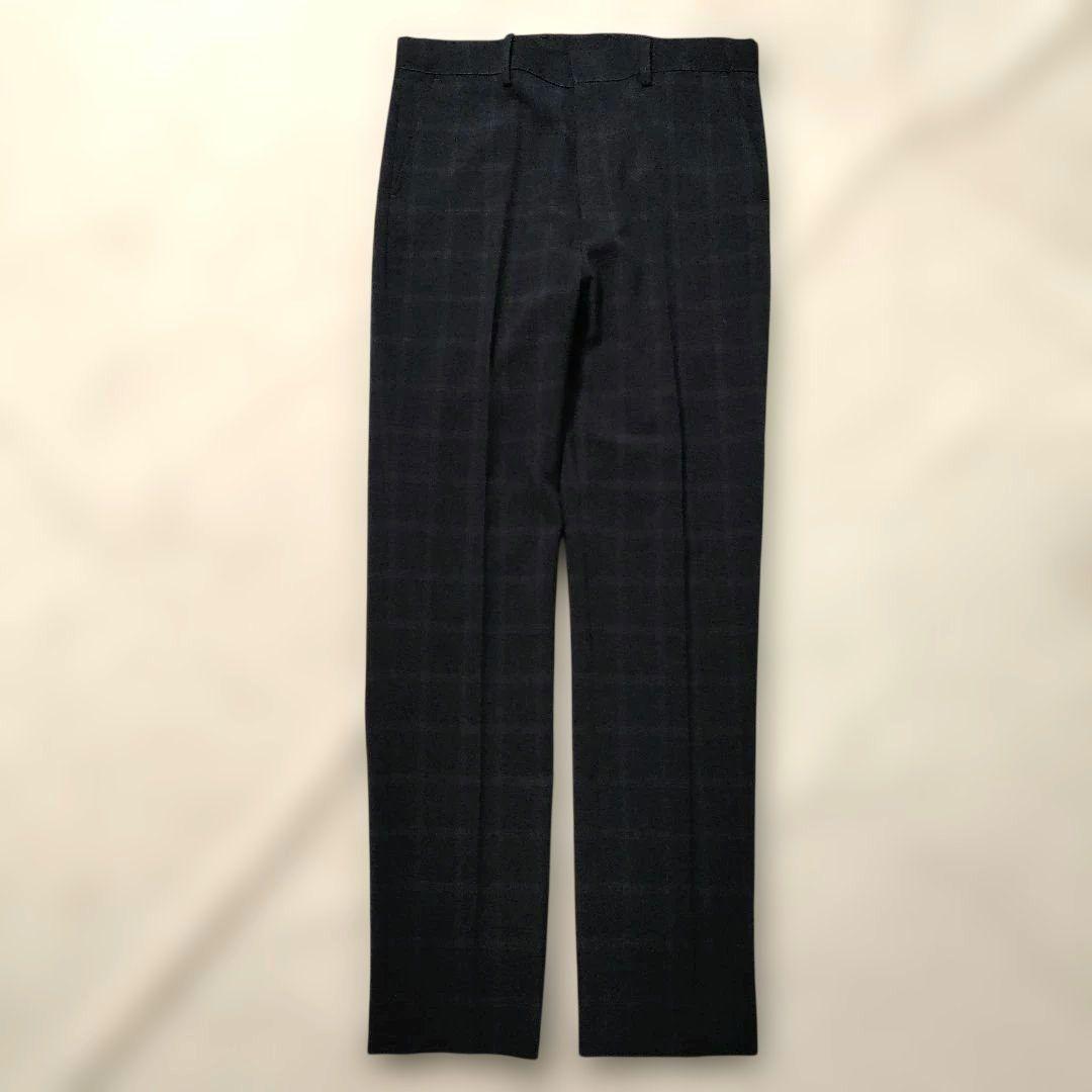 【美品】男の子 フォーマルスーツ 卒業式　170 ネイビーグレーチェック