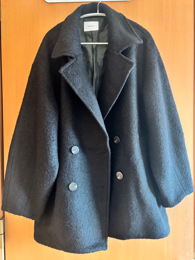 discoat 織るだけで映える シャギーミドルコート 新品未使用