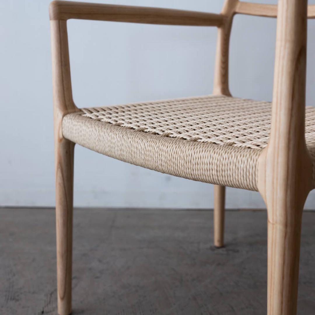 アームチェア アッシュ材 / ウレタン塗装 ペーパーコード F7-135NA