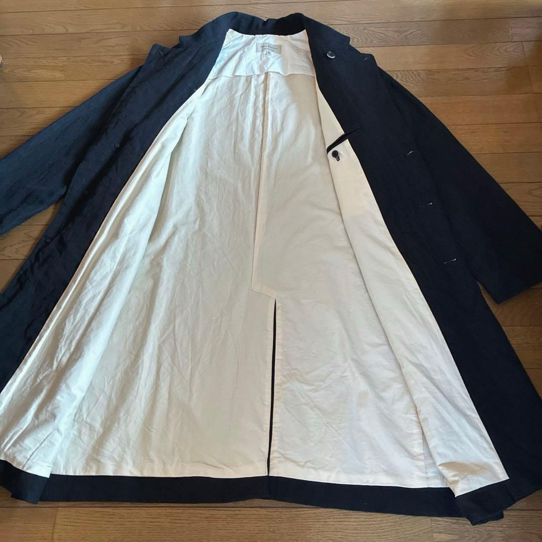 ま*お様 美品★Vlas Blomme★ウール　リネン　ロングコート　毛　麻