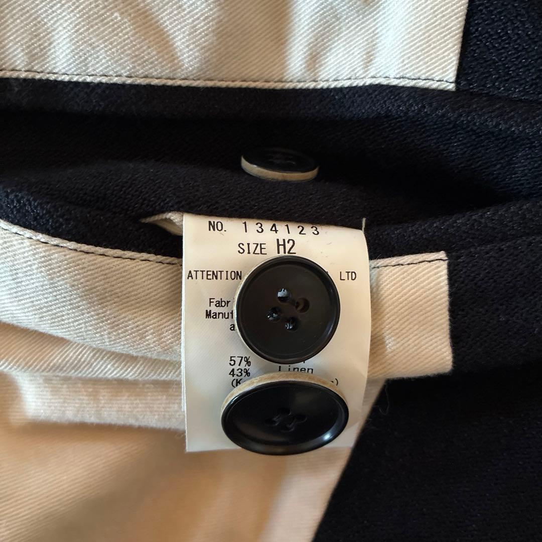 ま*お様 美品★Vlas Blomme★ウール　リネン　ロングコート　毛　麻