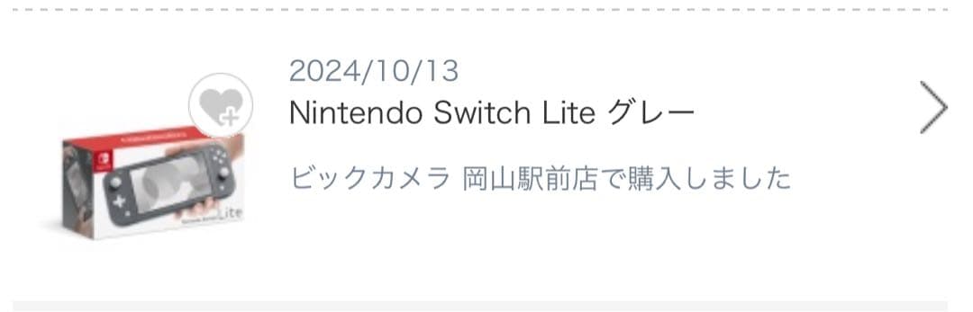 Nintendo Switch Lite グレー 箱　充電器　美品