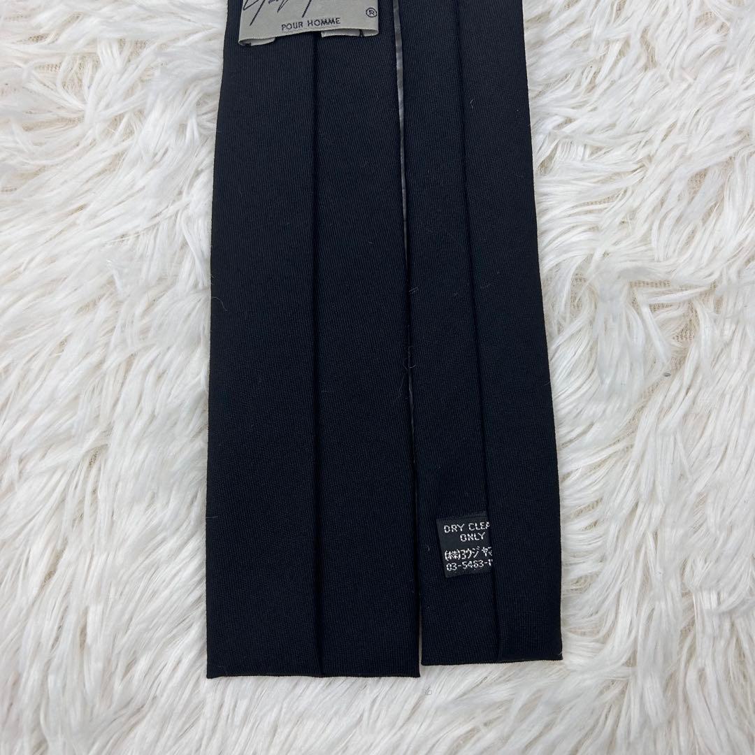 【未使用に近い】Yohji Yamamoto ネクタイ 禁煙宣言 20AW 黒
