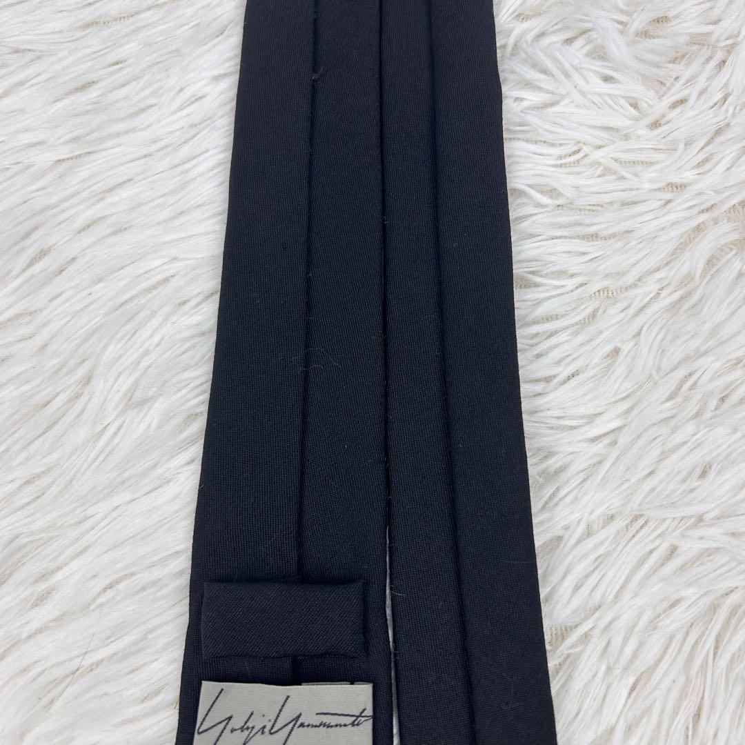 【未使用に近い】Yohji Yamamoto ネクタイ 禁煙宣言 20AW 黒
