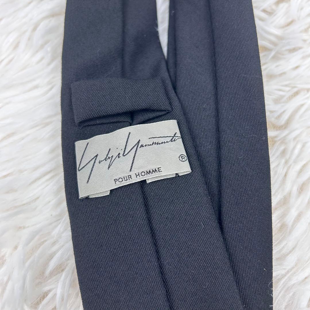 【未使用に近い】Yohji Yamamoto ネクタイ 禁煙宣言 20AW 黒
