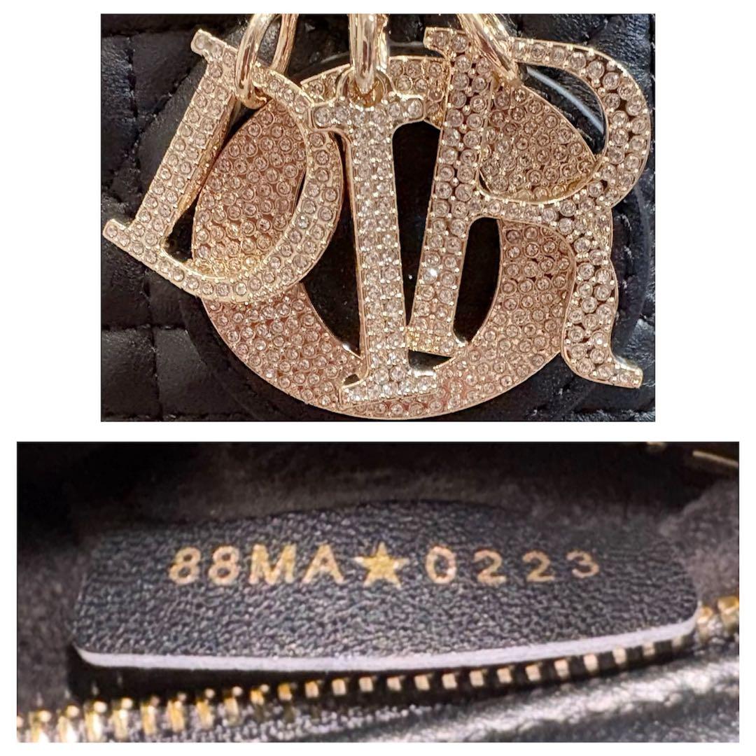 新品未使用＊DIOR レディディオール ミニ あんしん鑑定バッジ＆鑑定書付き