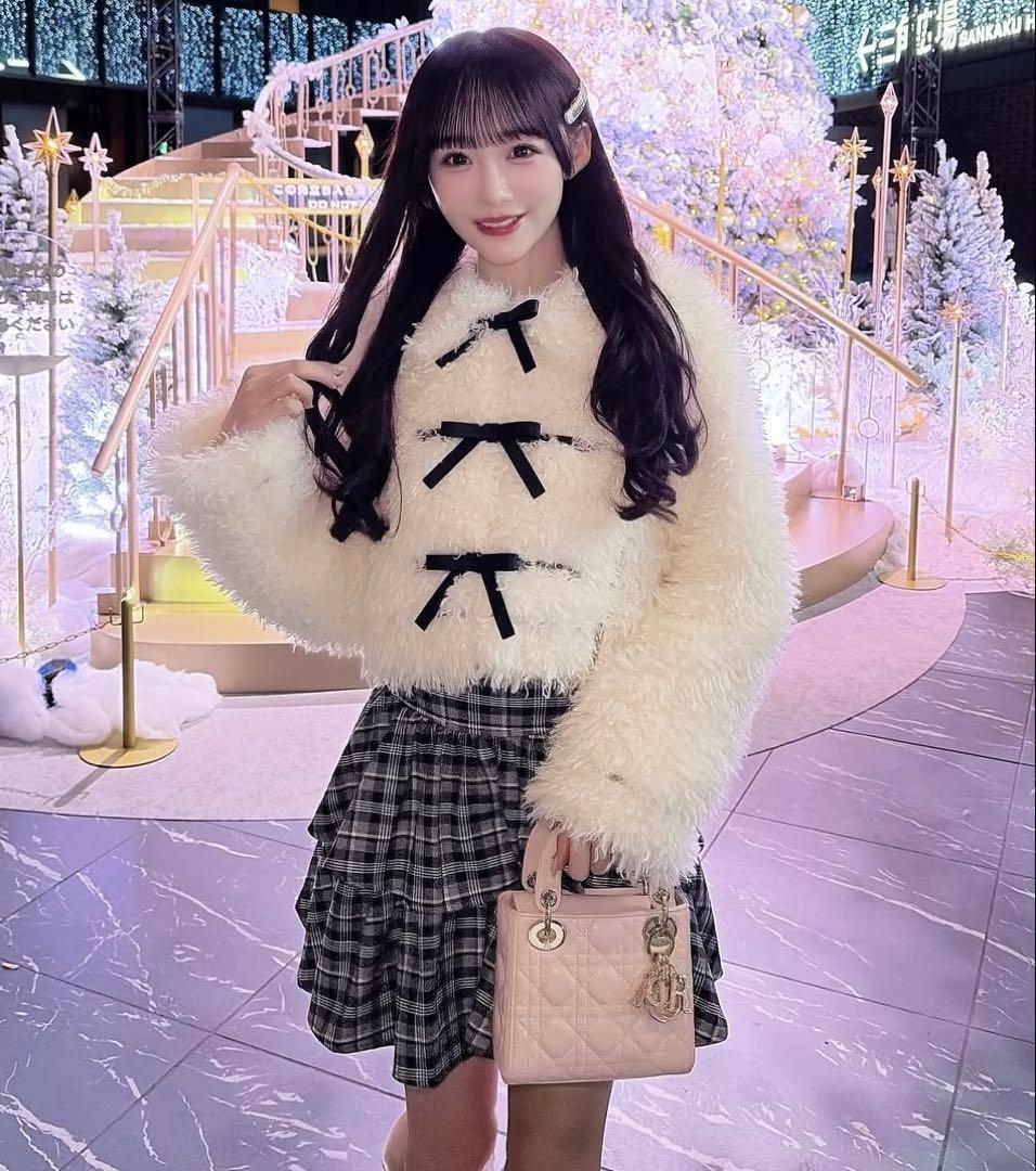 新品未使用＊DIOR レディディオール ミニ あんしん鑑定バッジ＆鑑定書付き