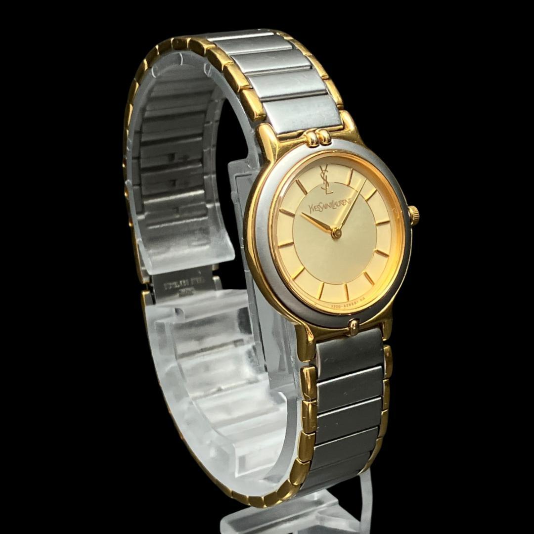 【新品電池/稼働】イヴサンローラン YSL 腕時計 レディース クォーツ コンビ