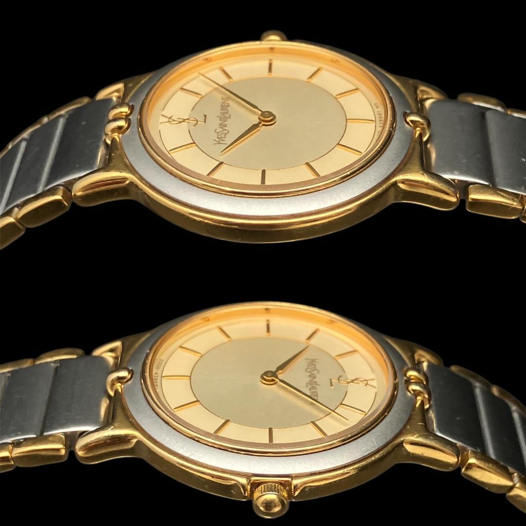 【新品電池/稼働】イヴサンローラン YSL 腕時計 レディース クォーツ コンビ