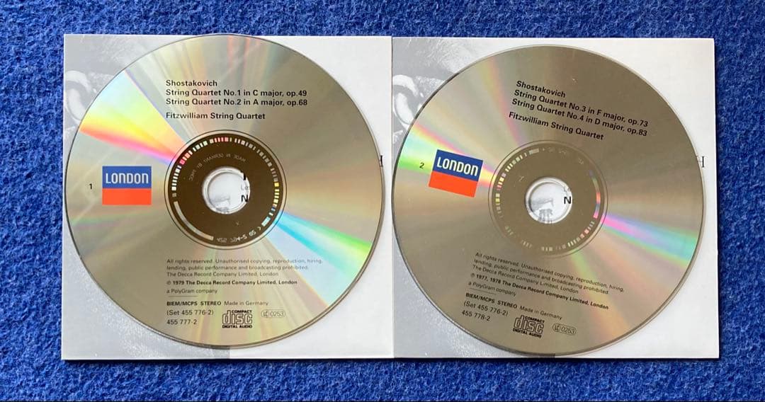 【6CD】ショスタコーヴィチ Complete String Quartets