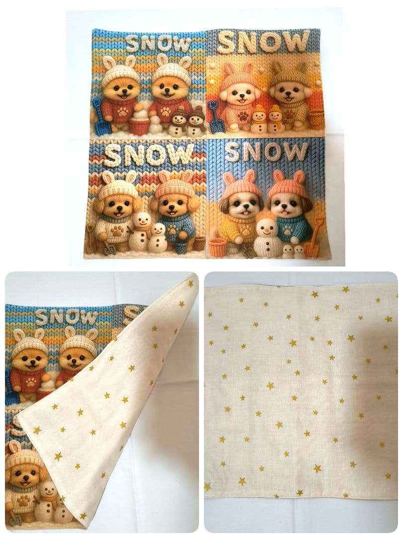 Yourelia様】ハンドメイドオーダー★犬猫鳥ハリネズミ★巾着&ハンカチ12点