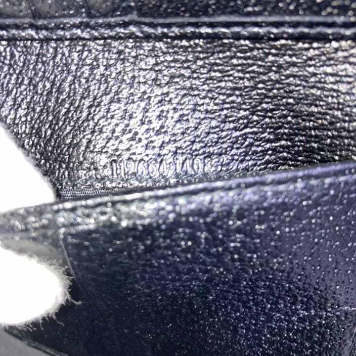 GUCCI グッチ 三つ折り財布 GG柄 キャンバス ブラック 正規品