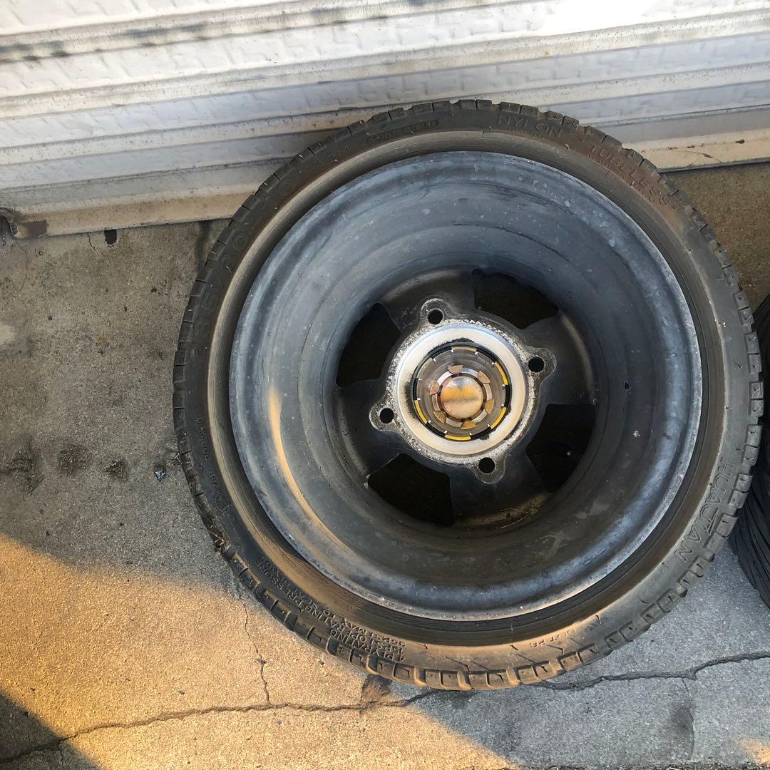 送料込み☆HONDA２サイクルジャイロ４つ穴　リアワイドホイール扁平