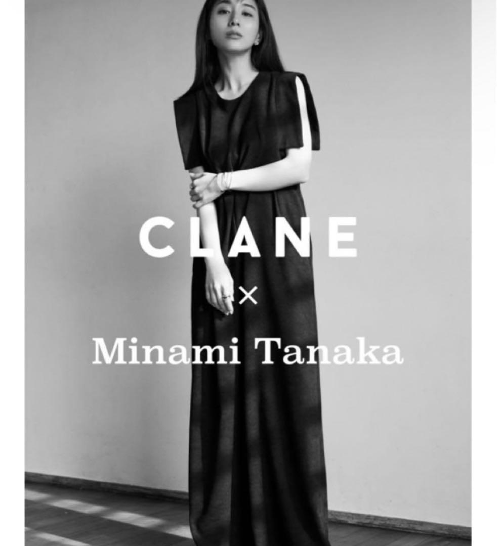 CLANE × Minami Tanaka スクエアスリーブオールインワン　黒