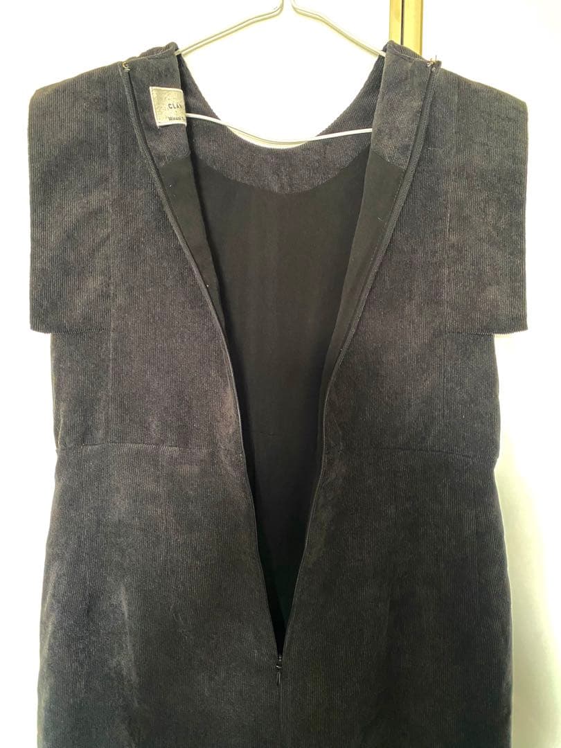 CLANE × Minami Tanaka スクエアスリーブオールインワン　黒