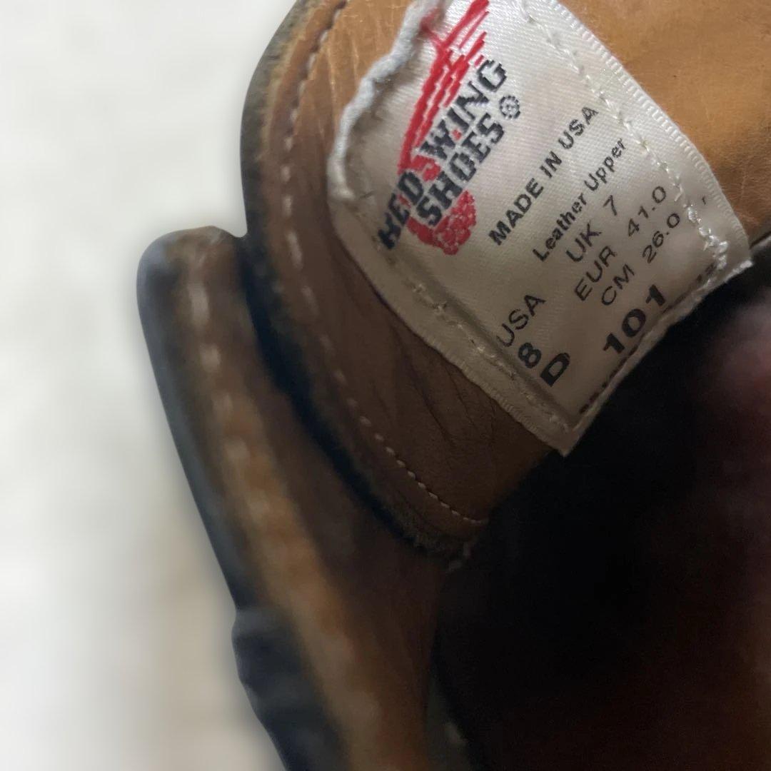 【美品】レッドウィング ポストマン101 ビブラムソール カスタム 8D 26