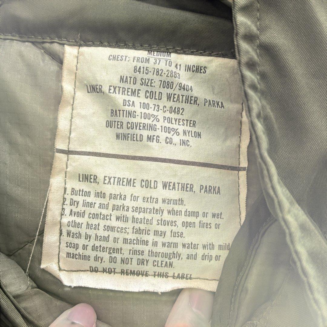 m65 フィッシュテール Liner,Extreme Cold Weather