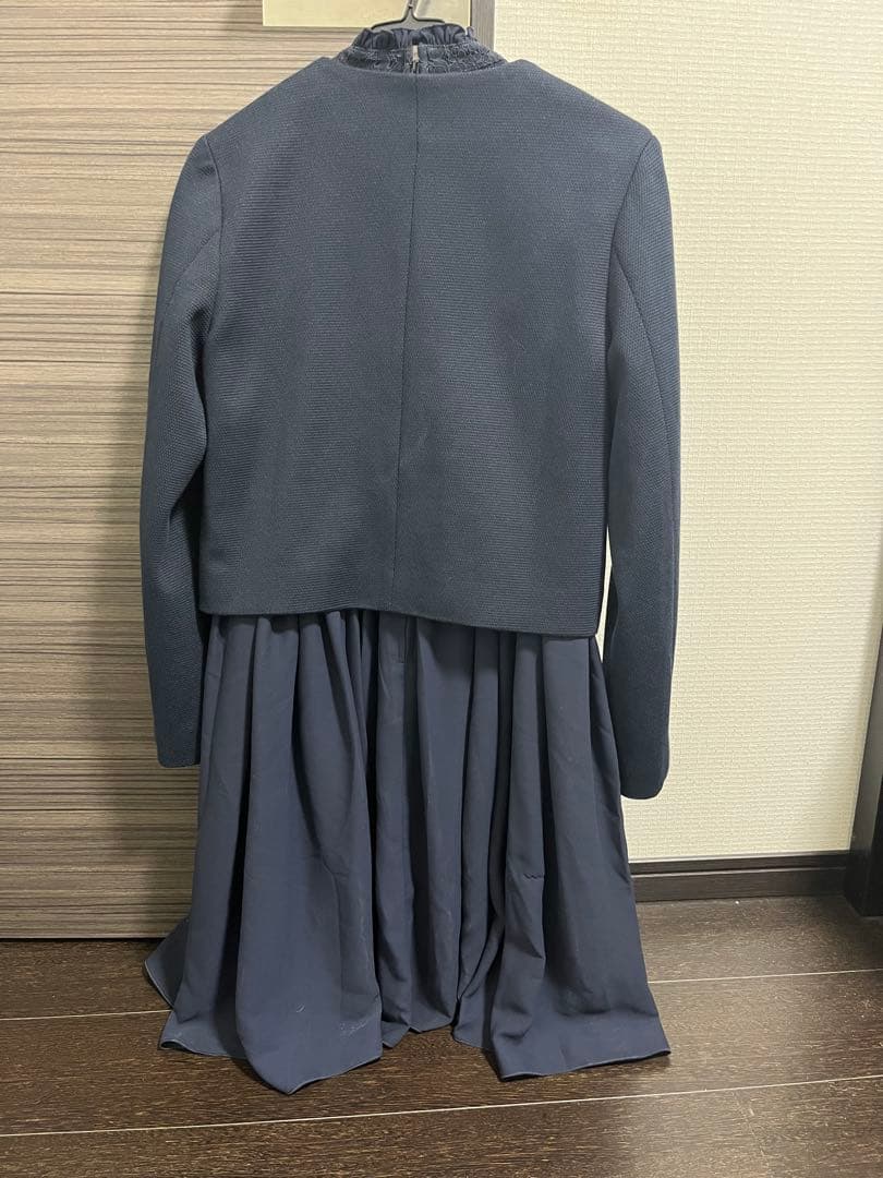 値下げ！小学校卒業式組曲ワンピース160ポムポネットジャケット（L）