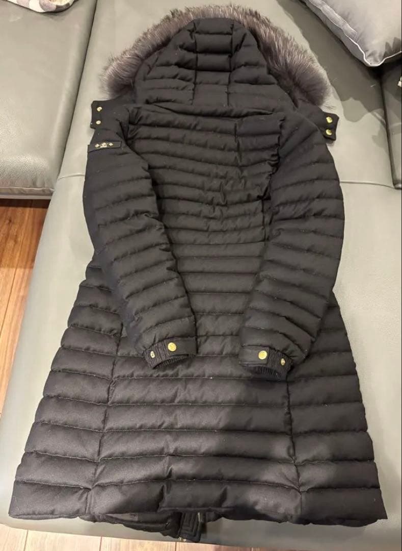 【タトラス Rライン】CIMA ダウンコート シルク混 ウール 黒 サイズ1