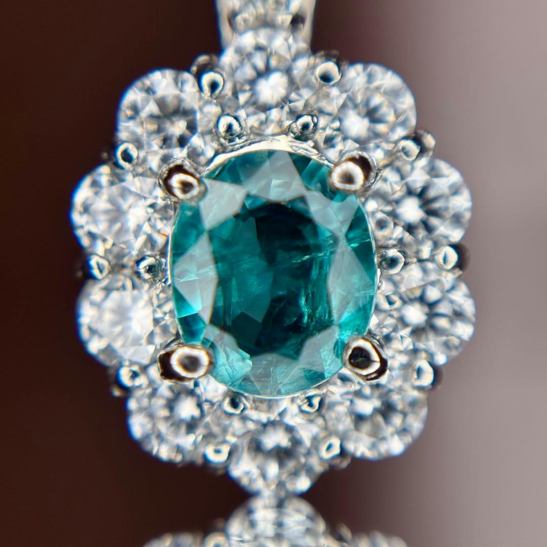 天然グランディディエライト ダイヤモンド ネックレス 計1.02ct GIA