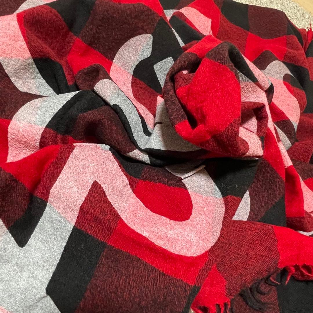 美品 HUMAN MADE ❤️ WOOL STOLE RED ストール マフラー