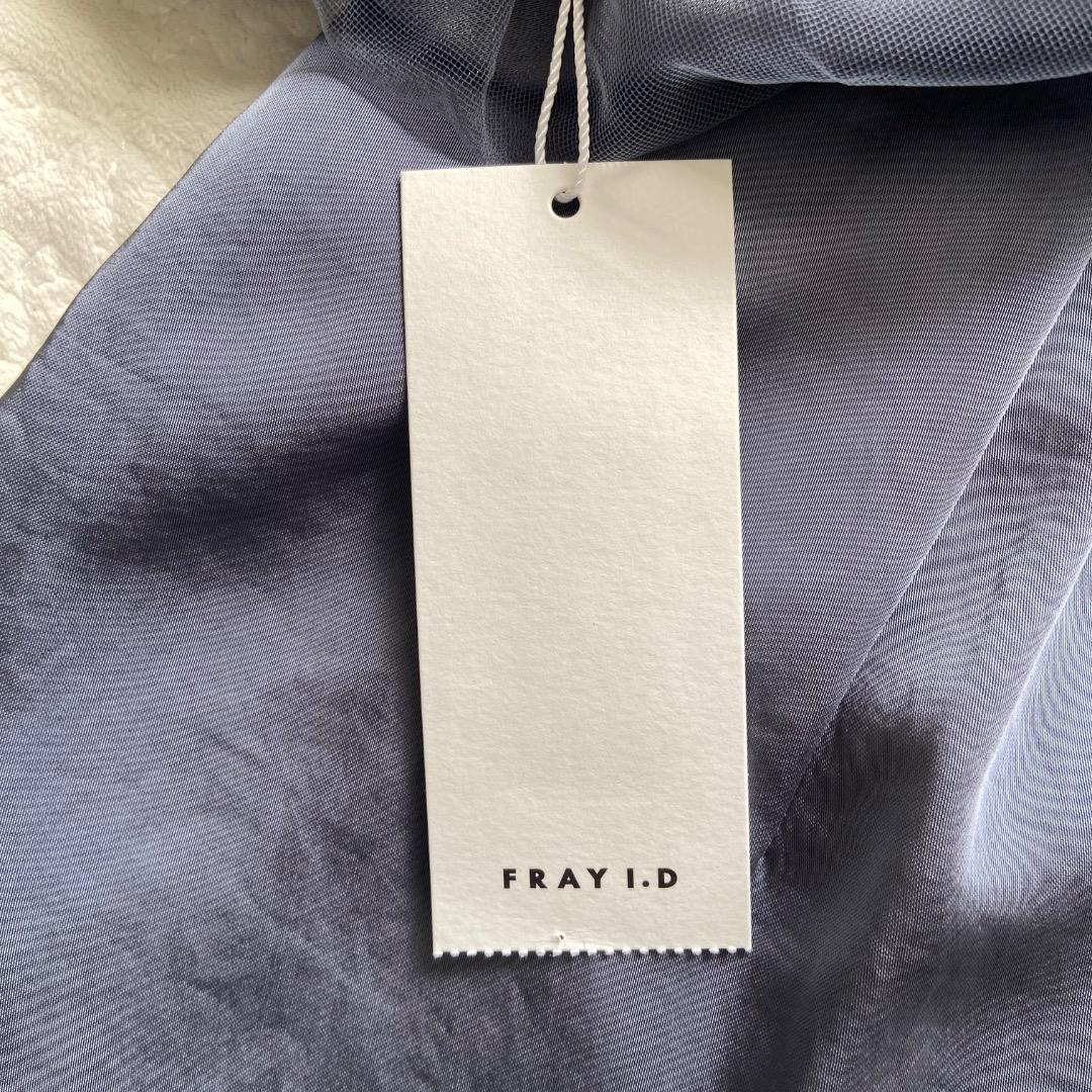 タグ付き　FRAY I.D フレイアイディー チュールコンビパフスリーブドレス