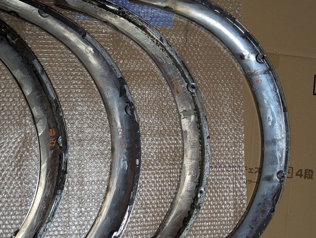 【絶版希少】L700S ミラジーノ DCN メッキ オーバーフェンダー セット