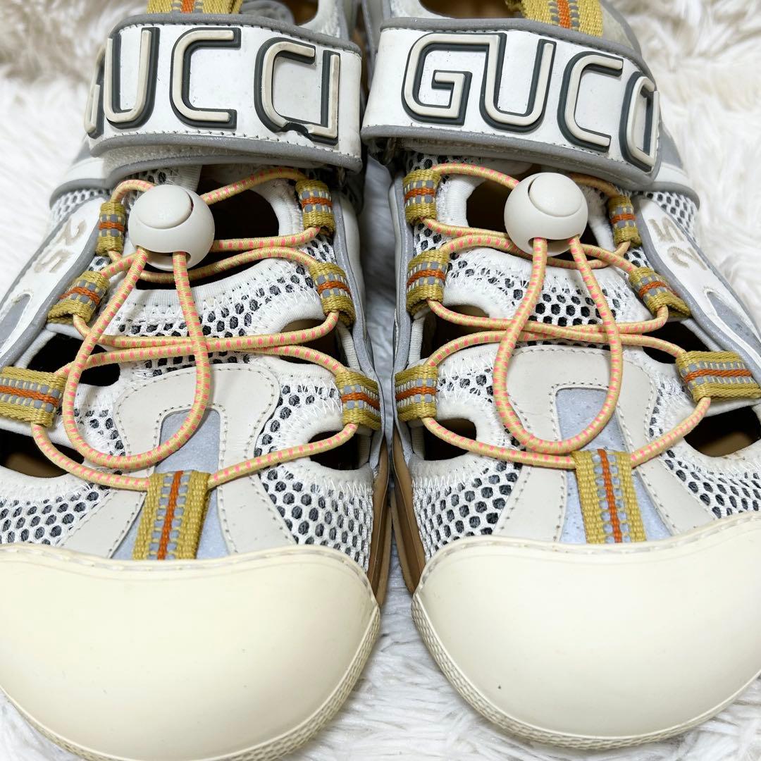 【良品】GUCCI グッチ ロゴ スポーツサンダル